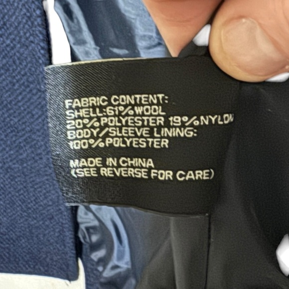 Jos A Bank NWT Mens Wool Pea Coat size XL - Picture 8 of 12